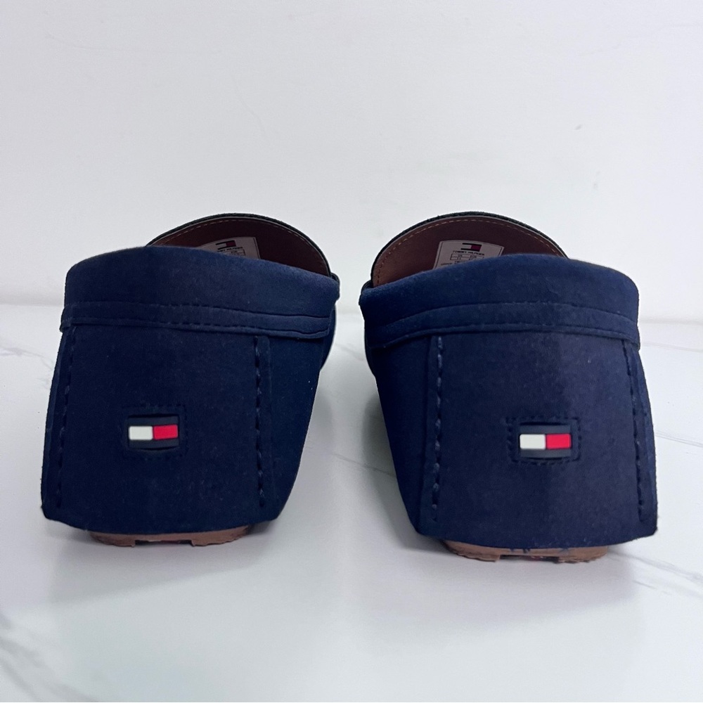 Tommy Hilfiger Navy Blue Suede Moccasin Loafer Size 11 - Picture 4 of 9